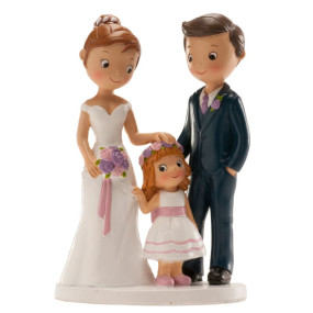 NOIVOS COM MENINA 16CM